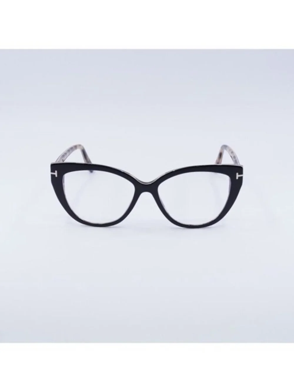 Tom Ford FT5673-B 005 Eyeglasses Black 54mm Cat Eye Frame, Blue Light Block